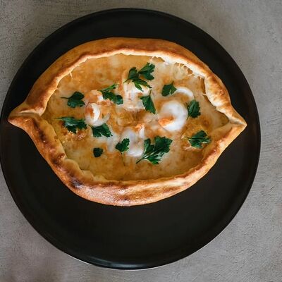 Креветка, кальмар, моцарелла, томаты, сливочный соус в Semplice Secondfloor по цене 610 ₽