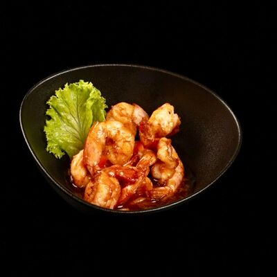 Тигровые креветки в кисло-сладком соусев Леон по цене 900 ₽