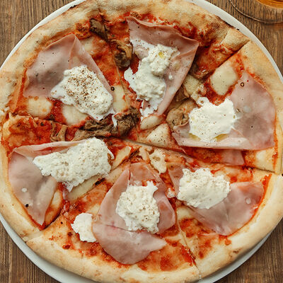 Грибы и мортаделла в Dacha restaurant по цене 1090 ₽