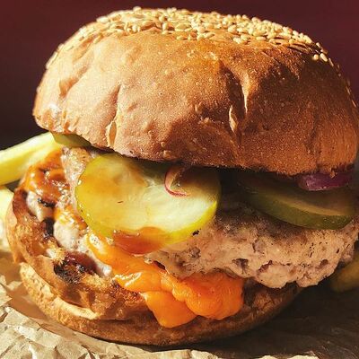 Бургер Double Хрю в The Bulki по цене 690 ₽