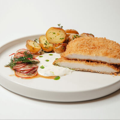 Шницель из индейки в Сны любимого кота по цене 830 ₽