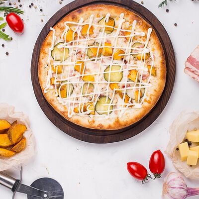 Деревенская 23 см в Pizza Sun по цене 569 ₽