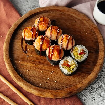 Запеченный лосось терияки в Суши-Маркет по цене 455 ₽