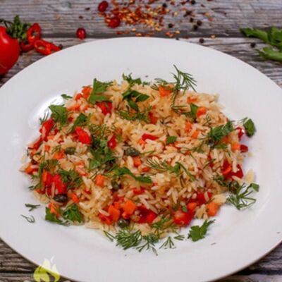 Рис с овощами в На углях по цене 300 ₽