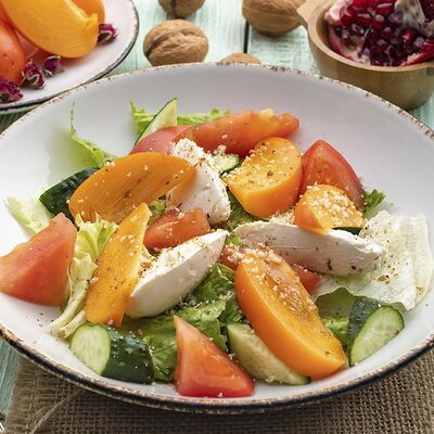 Салат с хурмой и сливочным сыром в Кавказ по цене 530