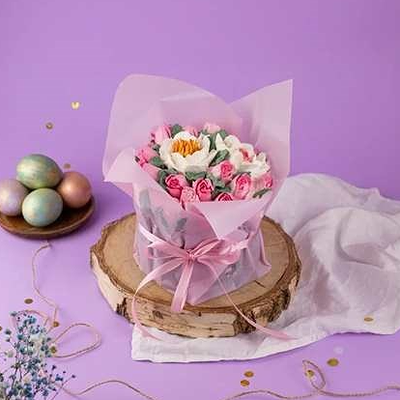 Кулич шоколадный Многоцветье Пасхи maxi в Плюшки подружки по цене 2390