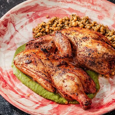 Цыпленок, запеченный в домашней аджике в Ваще Огонь по цене 490