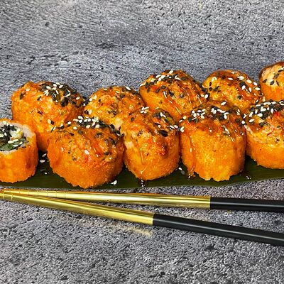 Запеченный с мидиями и угрем в Андеграунд Pizza & Sushi по цене 380 ₽