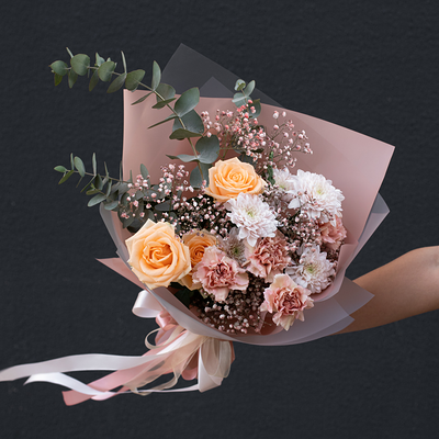 Букет цветов Капучино в Пышно Расцвели по цене 3500 ₽