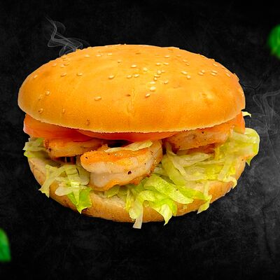 Бургер с креветкой в Sopranopizza по цене 580 ₽