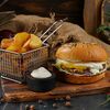 Комбо Двойной сыр в Escobar Burgers Tako & Burrito Premium по цене 1190