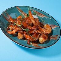 Креветки в чесночном соусе в Kiss