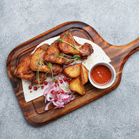 Куриные крылья на гриле в Ферма