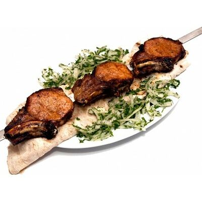 Шашлык из cвинoй корейки в Осетинские пироги от Забавы по цене 1840 ₽