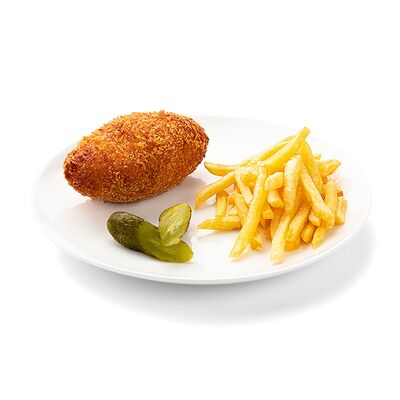 Котлета по-киевски с картофелем фри в БлинБери по цене 249