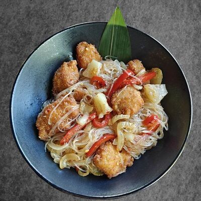 Фунчоза Тай со свининой в Тай По по цене 560 ₽