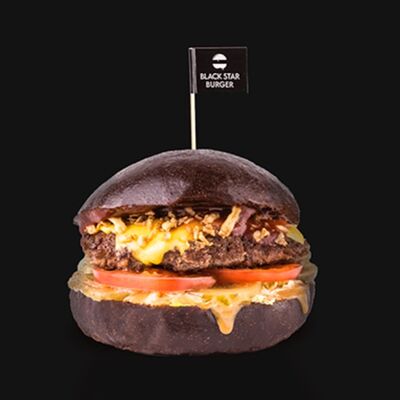 Бургер Копченый Black Angus в Black Star Burger по цене 645 ₽