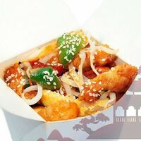 Вок курица в кисло-сладком соусе с овощами в Леди суши