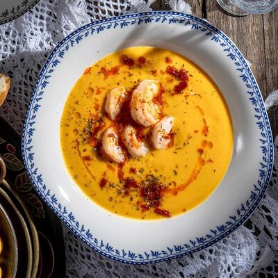 Тыквенный крем-суп в Хачапури тетушки Марико по цене 610 ₽