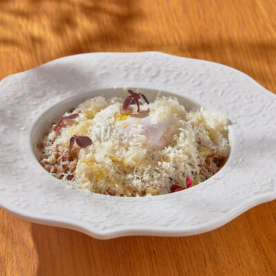 Гречневая каша с яйцом пашот в River по цене 520 ₽