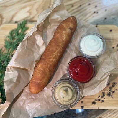 Сосисон в тесте в Папа Чебурек по цене 120 ₽