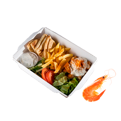 Гирос с креветками (ланч-бокс) в Рука Грека по цене 499 ₽