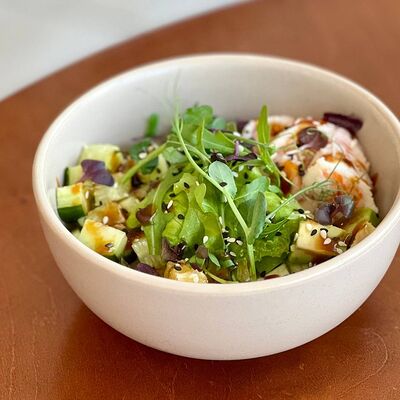 Поке Креветка-апельсин в Брускетта по цене 612 ₽