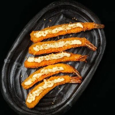 Креветки панко с лимонным айолив Sushi please по цене 610 ₽