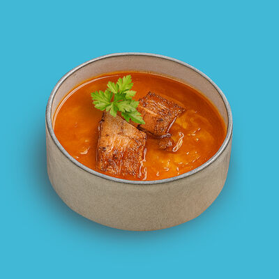 Похмельные щи с жареными свиными рёбрами в Додома по цене 615 ₽