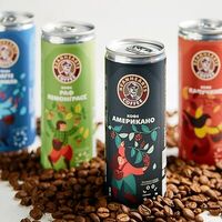 Холодный кофе в алюминиевой банке Coolbrew в Бинхартс