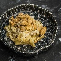 Паста с курицей и грибами в География