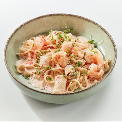 Паста Удон с морепродуктами в Room-cafe по цене 750 ₽