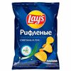 Чипсы Lays рифленые Сметана и лук в Stopexpress по цене 149