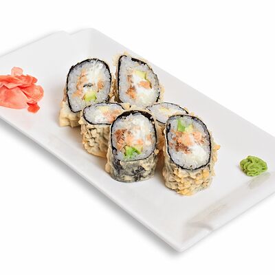 Горячий ролл Сальмон фурай (8 шт.) в Чудо Пицца по цене 225 ₽