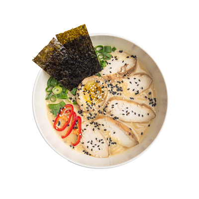 Рамэн сырный с курицей в Umishi по цене 690 ₽