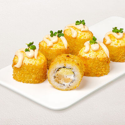 Ролл Жареный с лососем терияки в Суши wok по цене 359 ₽