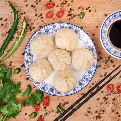 Паровые булочки Баоцзы в Кунфу еда по цене 239 ₽