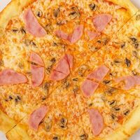 Пицца с ветчиной и грибами в Ясураги