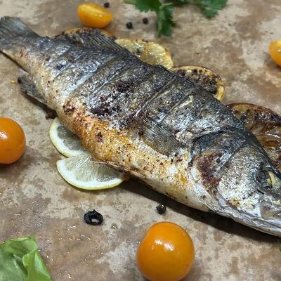 Сибас на мангале в Panorama по цене 750 ₽