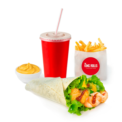 Комбо с Кинг Твистером Шримп в Кинг роллс по цене 797 ₽