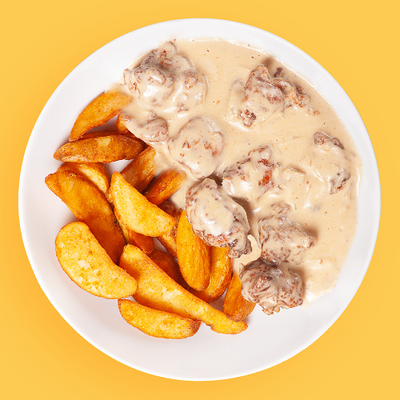 Курица в Грибном соусе яндекс в Фьюжн экспресс по цене 330 ₽