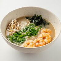 Рамен с креветками в Hagao