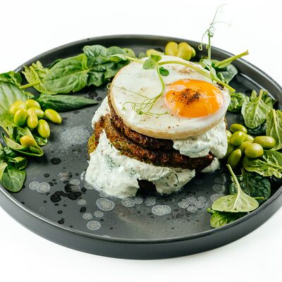 Оладьи из цукини с яйцом в Комод по цене 580 ₽