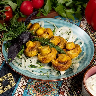 Шампиньоны на мангале в Кафе Сим-Сим по цене 270 ₽