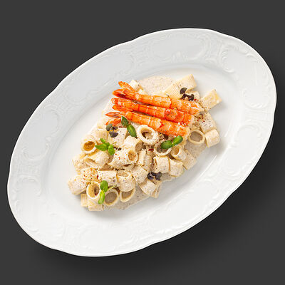 Паста с креветками в сливочно-трюфельном соусе в Secret Kitchen по цене 830 ₽