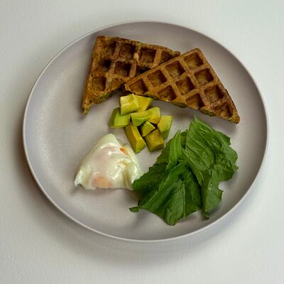 Вафля цукини с лососем в Месса Ересь по цене 790 ₽