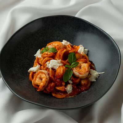 Орекьетте с креветками и моцареллой в Hamster по цене 1290 ₽