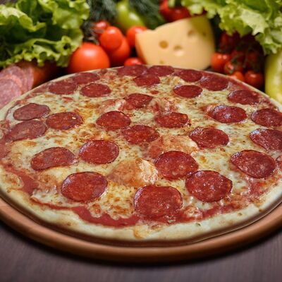 Пицца Пеперони 30 см в Три перца по цене 690 ₽