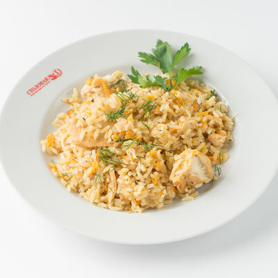Плов с мясом цыпленка в Столовая №1 по цене 160 ₽