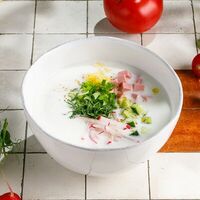 Окрошка на квасе с колбасой в ЛарисуВаннуХочу